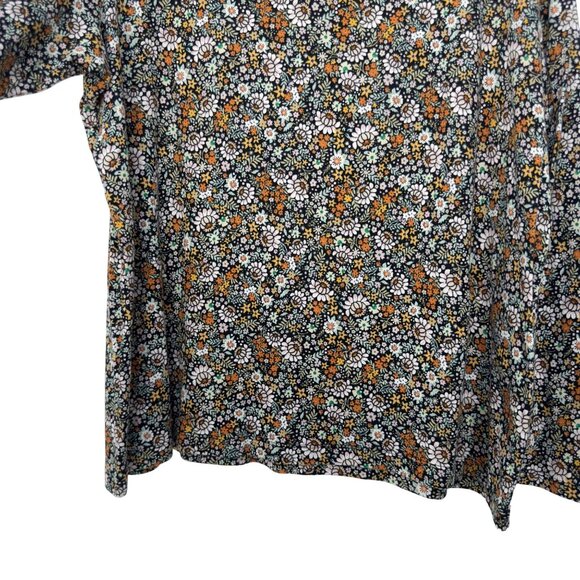 Croft & Barrow Women Floral Long Sleeve Cotton The Classic Tee Top Blouse SZ XXL - Picture 10 of 10